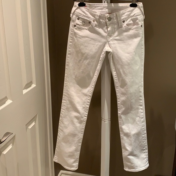 True Religion Billy women’s white denim jeans, size US 27 - Picture 5 of 10